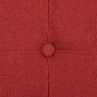 Opbergbank inklapbaar kunstlinnen wijnrood - thumbnail