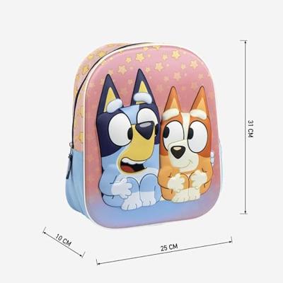 3D-schoolrugzak Bluey Roze 25,0 x 31,0 x 10,0 cm