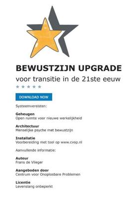 Bewustzijn upgrade voor transitie in de 21ste eeuw - Frans de Vlieger - Paperback (9789082947403) Bewustzijn upgrade voor transitie in de 21ste eeuw - Frans de Vlieger - Paperback (9789082947403)
