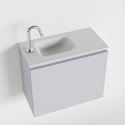 MONDIAZ OLAN 60cm toiletmeubel cale. LEX wastafel talc links 1 kraangat MONDIAZ OLAN 60cm toiletmeubel cale. LEX wastafel talc links 1 kraangat