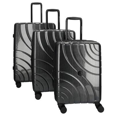 Enrico Benetti Miami kofferset driedelig-Black