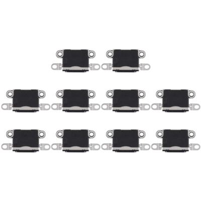 10 STKS Oplaadpoort aansluiting voor iPhone 5/5S (zwart)
