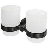 Haceka Kosmos Dubbele Bekerhouder - glas - gunmetal 1208734 - thumbnail