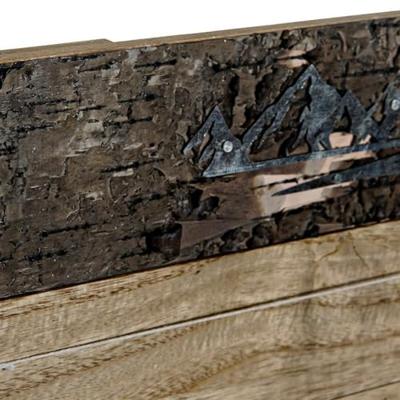 Fotolijstje DKD Home Decor Bruin Hout Metaal Aluminium Natuurlijk 40 x 2 x 50 cm