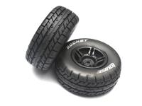 Louise SC-ROCKET shortcourse Soft banden op zwarte velgen - Slash 2WD: RR, Slash 4x4: FR/RR - thumbnail