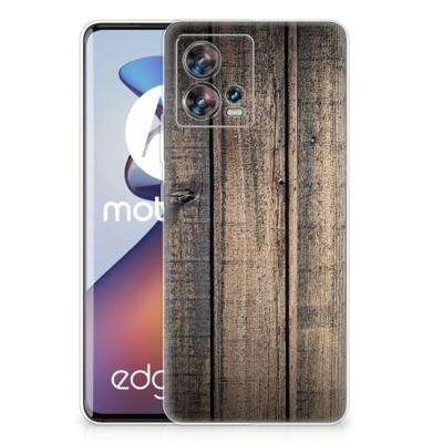 Motorola Edge 30 Fusion | Bumper Hoesje | Steigerhout