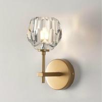 Muur lamp Villa Hotel muur lamp slaapkamer bed Crystal wand lamp Power Bron: warm licht LED5W (single head Gold) - thumbnail