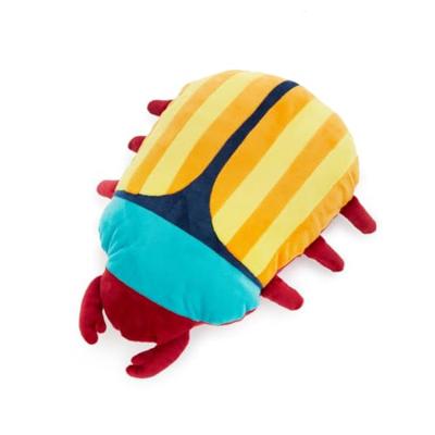 Cushion The Beetles turquoise polyester