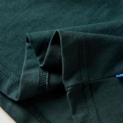 VidaXL Kindershirt met lange mouwen 116 donkergroen