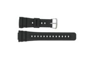 Casio horlogeband 10186132 Rubber Zwart 16mm - thumbnail