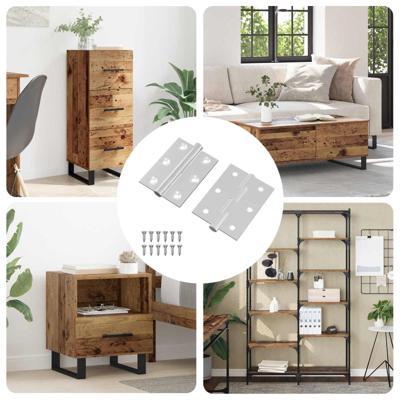 Scharnier 2 pcs Zilver 50 x 38 x 1,3 mm Staal