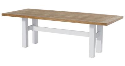 Hartman Tuintafel 'Sophie Yasmani' Teakhout, 240 x 100cm, kleur Naturel/Wit