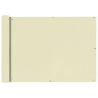 Balkonscherm Oxford textiel 75x600 cm crème - thumbnail