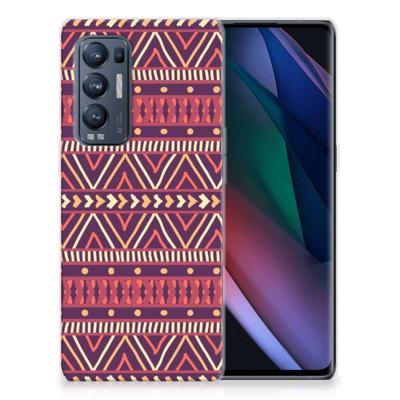 OPPO Find X3 Neo | TPU bumper | Aztec Paars OPPO Find X3 Neo | TPU bumper | Aztec Paars