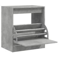 VidaXL Schoenenkast 60x42x69 cm bewerkt hout betongrijs - thumbnail