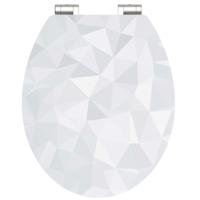 Schutte MDF High Gloss WC-bril DIAMOND met soft-close 80545 - thumbnail