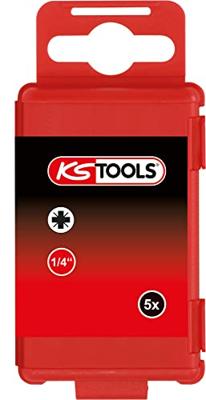 KS Tools 918.3261 9183261 Kruis-bit PZ 3 Vernikkeld E 6.3 5 stuk(s)