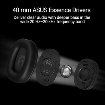 ASUS TUF Gaming H1 Gen II Headset Bedraad Hoofdband Gamen USB Type-A Zwart ASUS TUF Gaming H1 Gen II Headset Bedraad Hoofdband Gamen USB Type-A Zwart