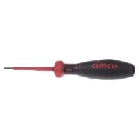 Cimco Cimco Werkzeuge VDE Platte schroevendraaier Kopbreedte: 2.5 mm Koplengte: 75 mm DIN ISO 2380-2