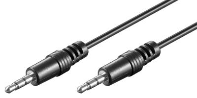Goobay 3,5 mm jack kabel (zwart, 2,5 meter, stereo)