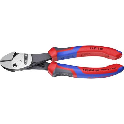 Knipex TwinForce 73 72 180 Werkplaats Kracht-zijsnijtang Met facet 180 mm Knipex TwinForce 73 72 180 Werkplaats Kracht-zijsnijtang Met facet 180 mm