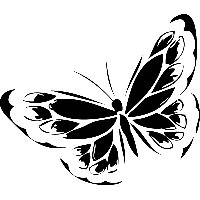 Vlinder - Muursticker - thumbnail