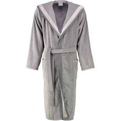 Cawö Cawö Heren Badjas met Capuchon 5841 Stein 56