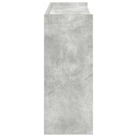 Schoenenrek 80x25x61,5 cm bewerkt hout betongrijs - thumbnail