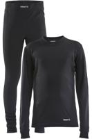 Craft Baselayer Set Thermoset Kinderen Black 158-164 - thumbnail