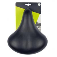 Dresco fietszadel Basic 21 x 27 cm synthetisch/foam zwart - thumbnail