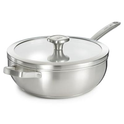 BergHOFF Wokpan met deksel 28cm Pan Grijs BergHOFF Wokpan met deksel 28cm Pan Grijs