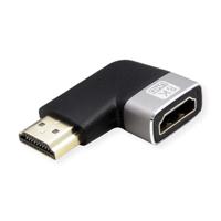ROLINE 8K HDMI-adapter, HDMI ST/BU, 90° hoek - thumbnail