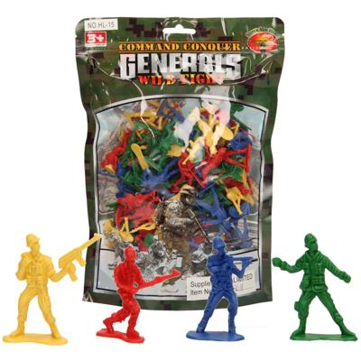 Soldaatjes Kleur in Zak 100st.