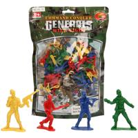 Soldaatjes Kleur in Zak 100st. - thumbnail