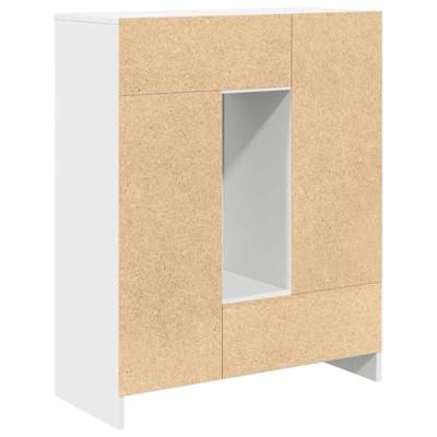 Dressoir met lades en deuren 73x31x90 cm wit