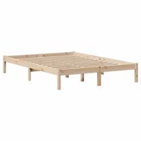 Bed met boekenkast zonder matras massief grenenhout 135x190 cm - thumbnail