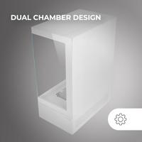 ATX Semi-toren doos Mars Gaming MCXOW Wit - thumbnail