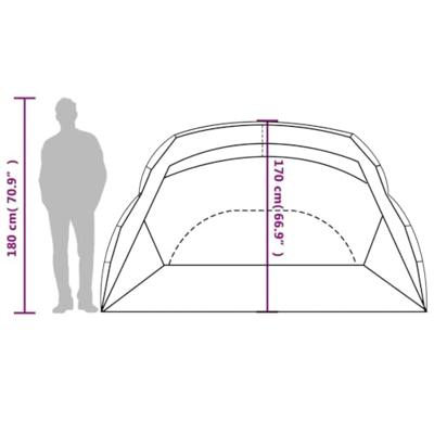 Strandtent 274x178x170/148 cm 185T taft azuurblauw Strandtent 274x178x170/148 cm 185T taft azuurblauw