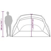 Strandtent 274x178x170/148 cm 185T taft azuurblauw - thumbnail