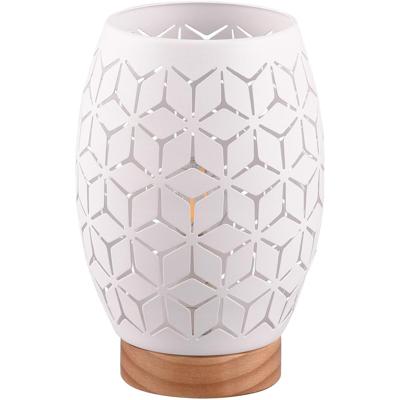 LED Tafellamp Metaal Mat Wit - E27 Fitting - Moderne Tafelverlichting