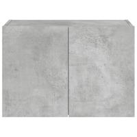 Tv-wandmeubel met LED-verlichting 60x35x41 cm betongrijs - thumbnail