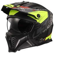 LS2 modulaire helm "of606 drifter devor" helmet of606 drtifer devor l black/neon yel. - thumbnail