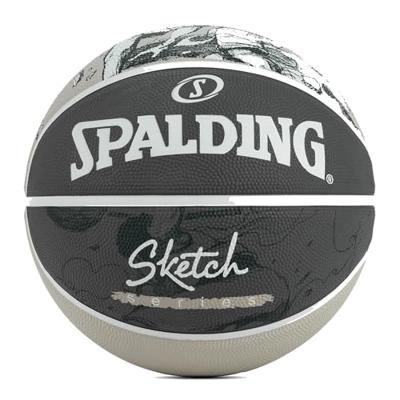 Basketbal Spalding Sketch Dribble Zwart Natuurlijk rubber (Maat 7)