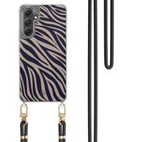 Samsung Galaxy A34 hoesje met zwart koord - Wavy twist - thumbnail