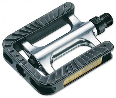 Ergotec pedaalset 191 anti-slip met industrielagers zilver/zwart Ergotec pedaalset 191 anti-slip met industrielagers zilver/zwart