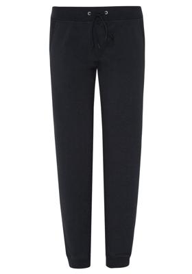 Comfortabele dames vrijetijdsbroek met boorden zwart