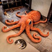 Gigantische octopus knuffel (150 cm) - thumbnail