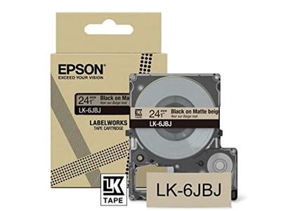 Epson LK-6JBJ Beige, Zwart