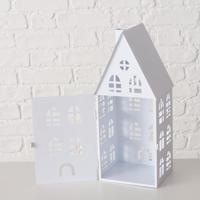 Boltze Home lantaarnset huis 3-delig wit - thumbnail