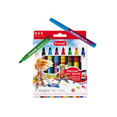 Bruynzeel viltstiften 8 magic felt tips